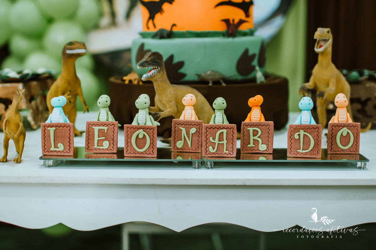 Aniversário de Menino com tema Dinossauros realizado no Buffet Festar em São Roque