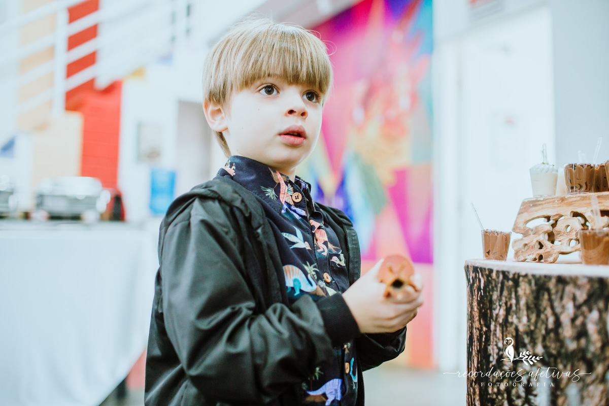 Aniversário de Menino com tema Dinossauros realizado no Buffet Festar em São Roque
