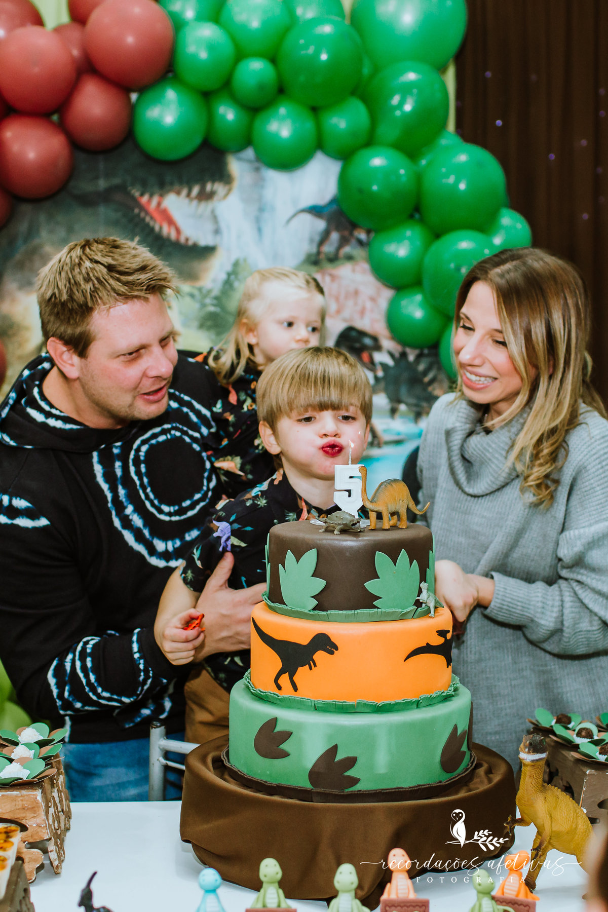 Aniversário de Menino com tema Dinossauros realizado no Buffet Festar em São Roque