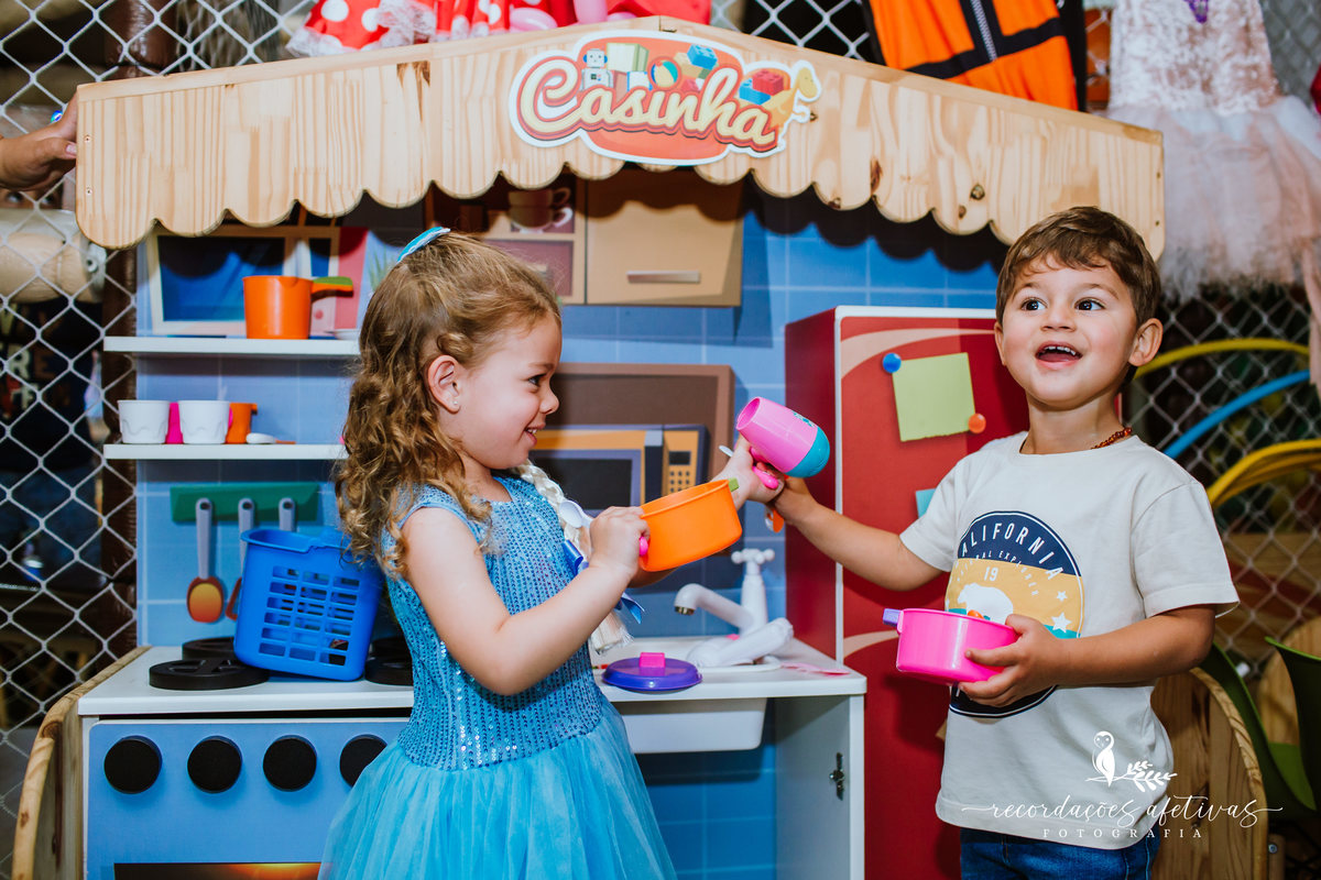 Aniversario Infantil com Tema Frozen realizado no Buffet Viva São Roque