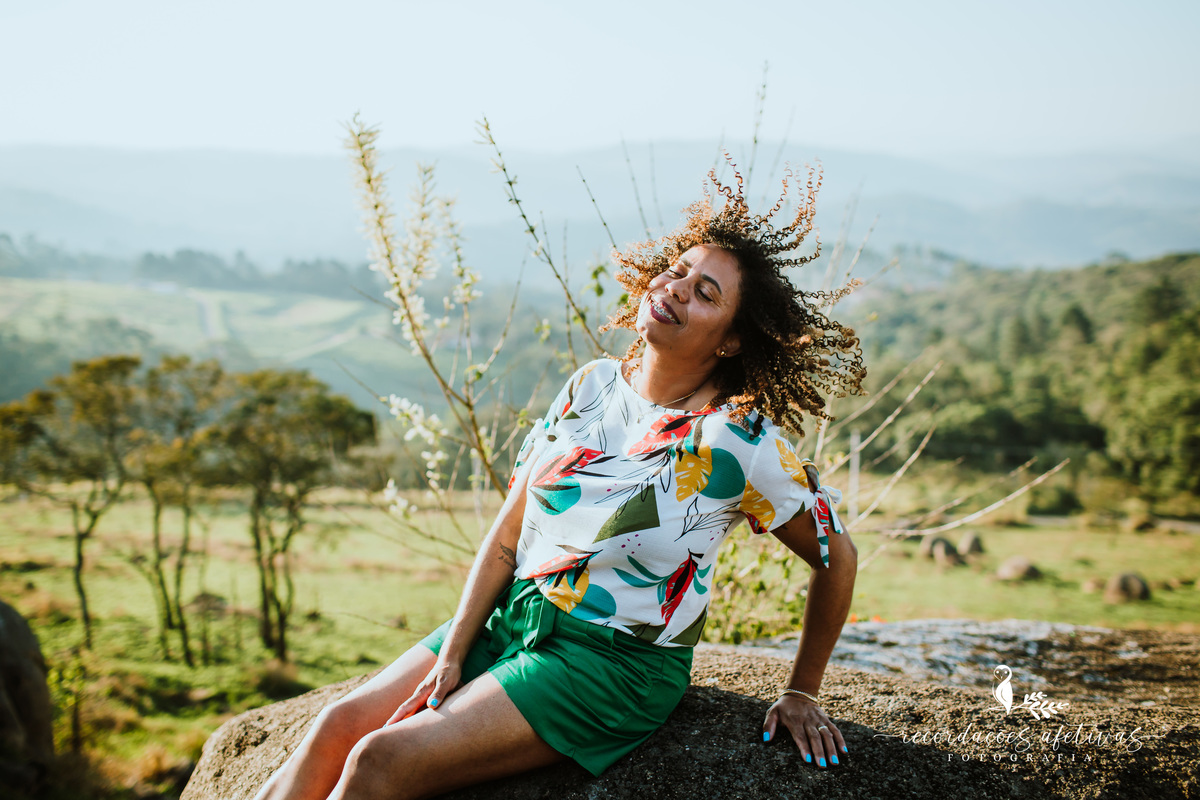 Ensaio Feminino realizado no Pico da Lua, em São Roque - SP