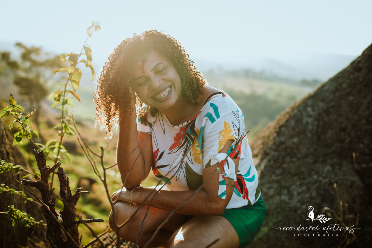 Ensaio Feminino realizado no Pico da Lua, em São Roque - SP