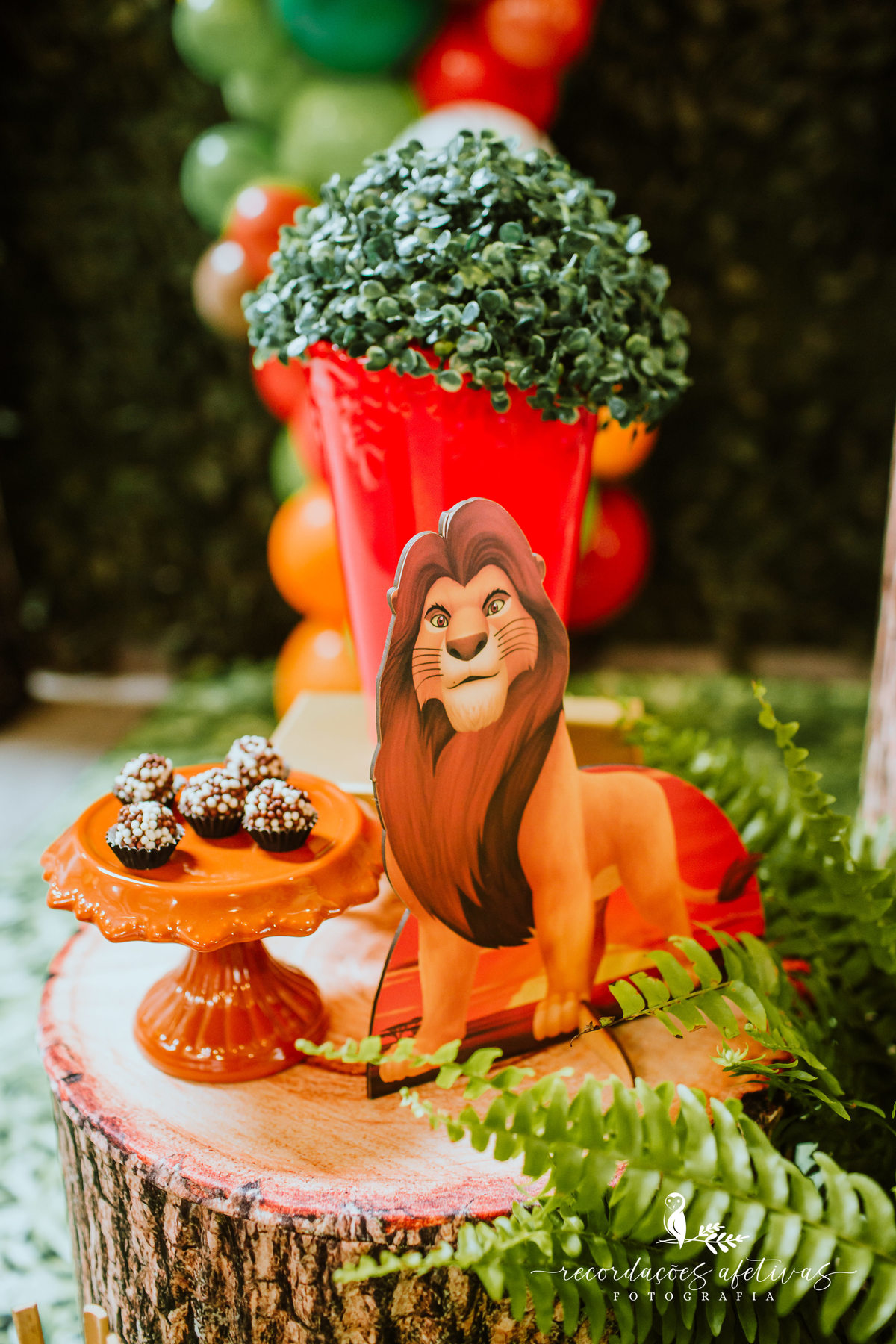 Aniversário Infantil com Tema O Rei Leão, realizado no Buffet No Meio do Mato em Itu - SP