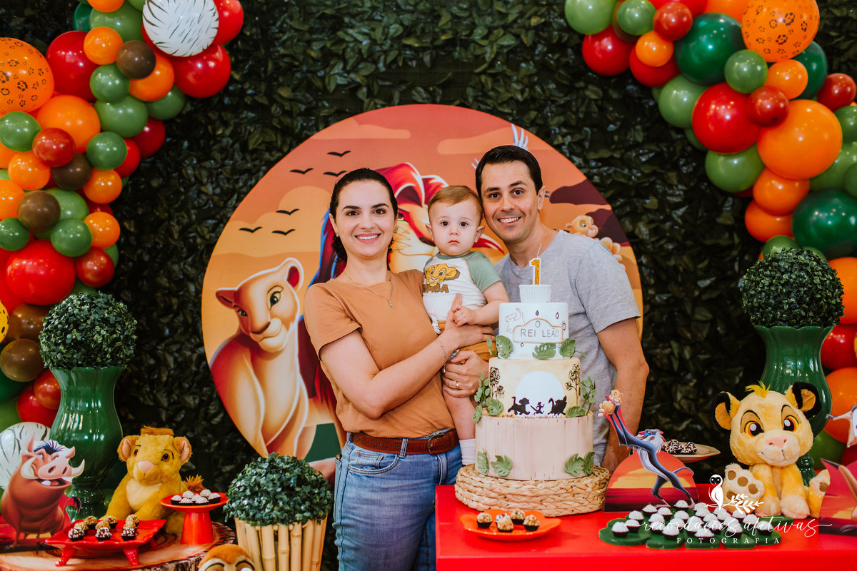 Aniversário Infantil com Tema O Rei Leão, realizado no Buffet No Meio do Mato em Itu - SP