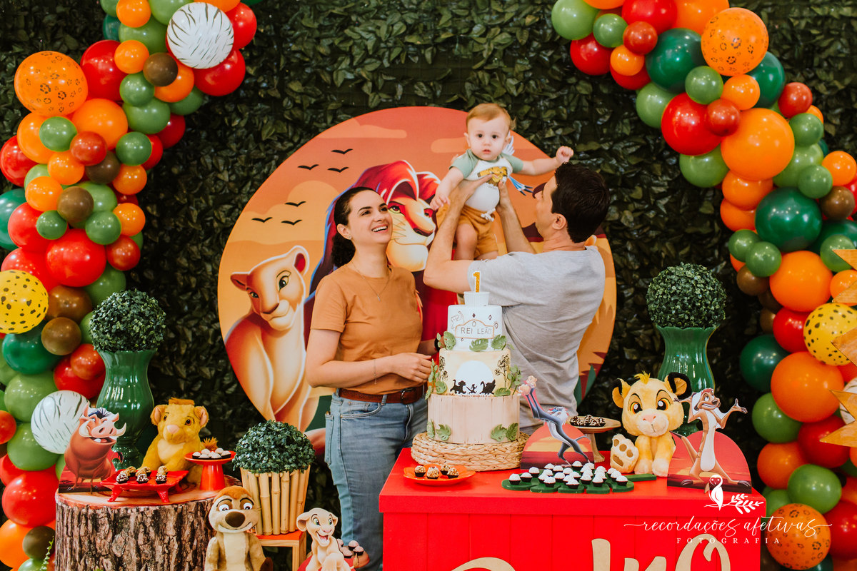 Aniversário Infantil com Tema O Rei Leão, realizado no Buffet No Meio do Mato em Itu - SP