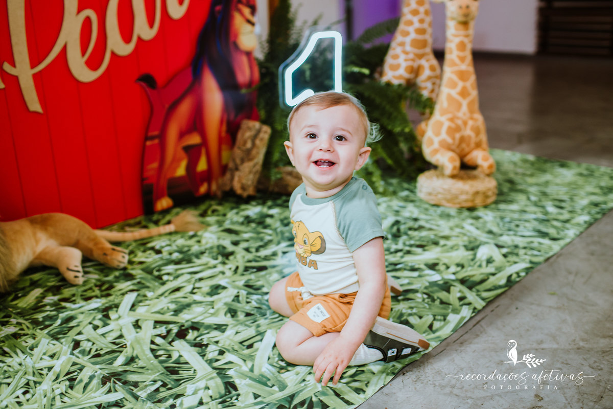 Aniversário Infantil com Tema O Rei Leão, realizado no Buffet No Meio do Mato em Itu - SP