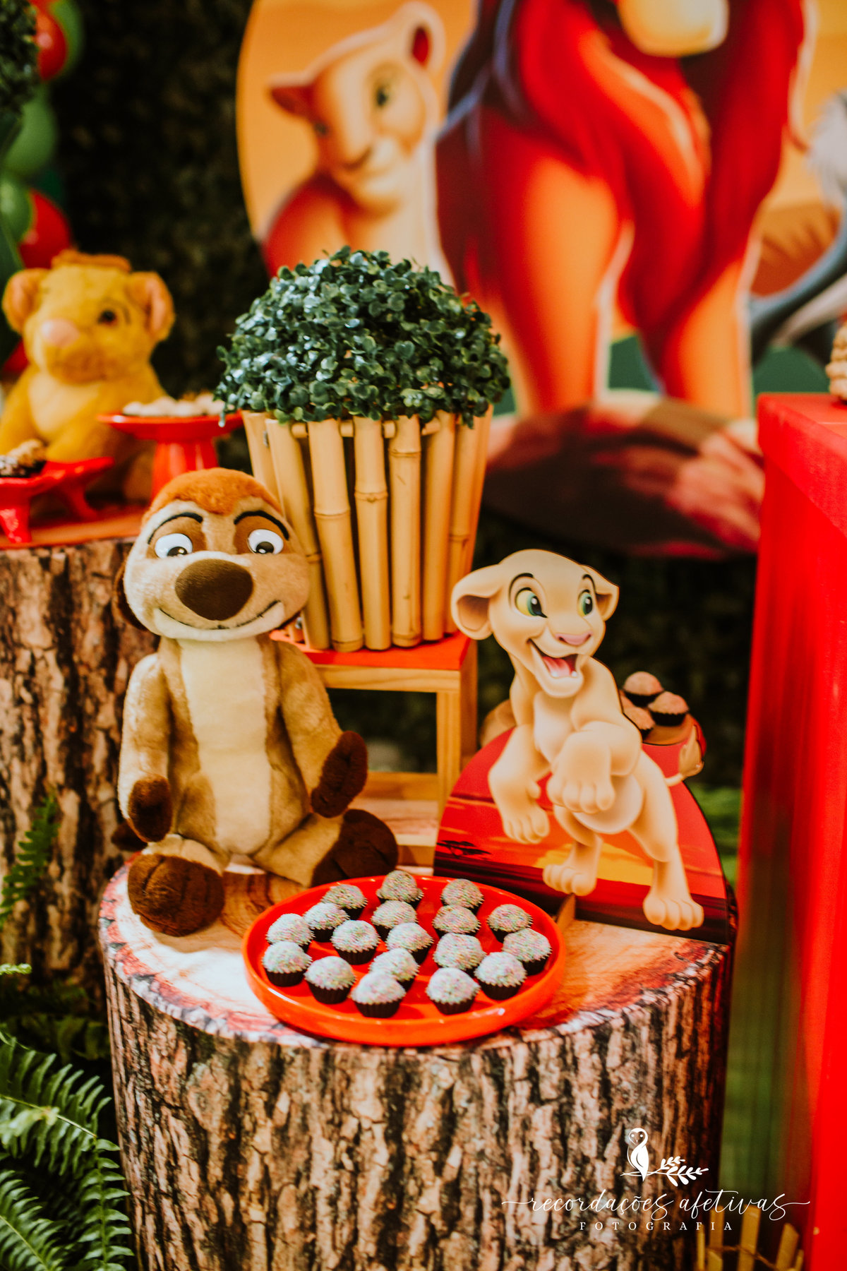 Aniversário Infantil com Tema O Rei Leão, realizado no Buffet No Meio do Mato em Itu - SP