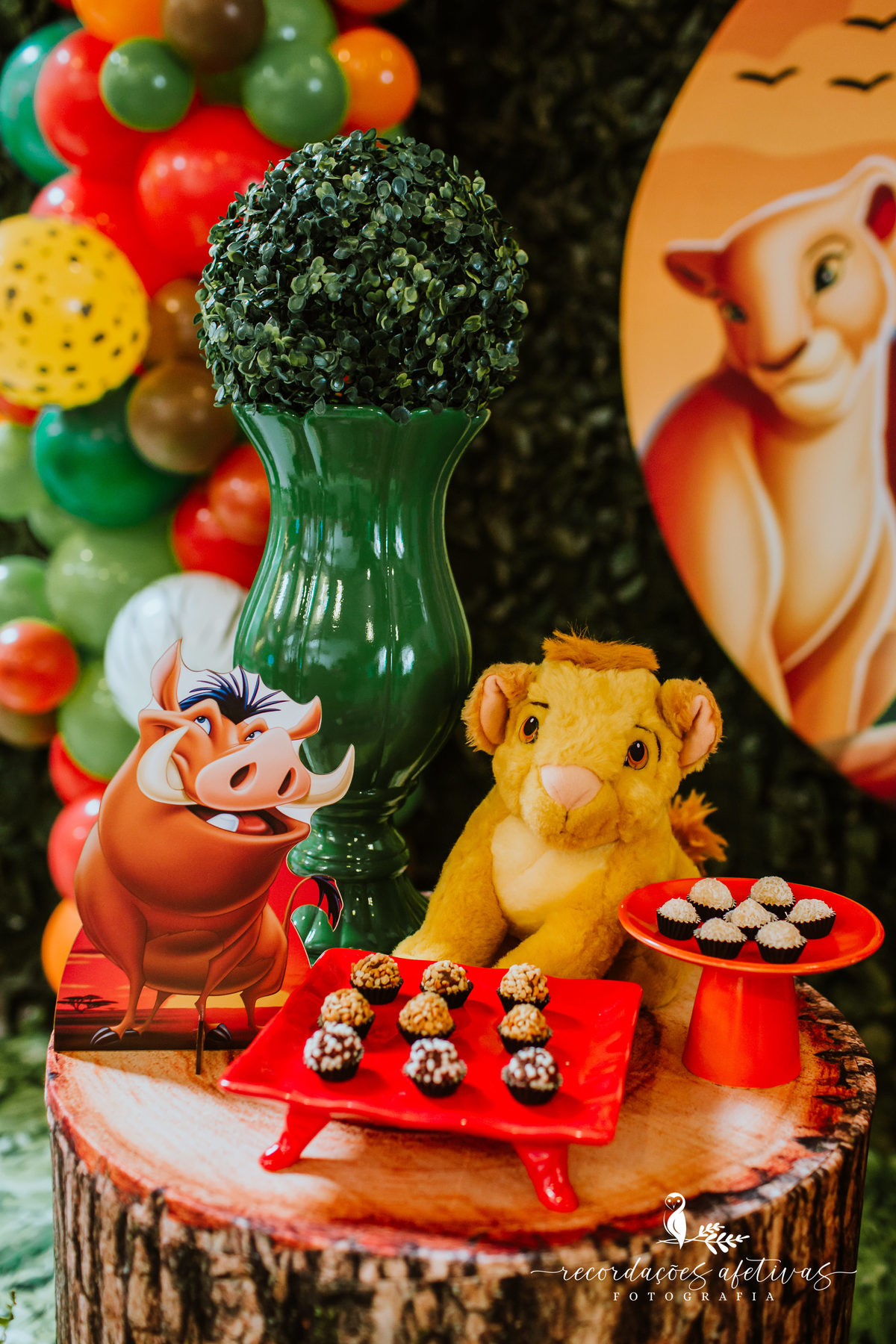 Aniversário Infantil com Tema O Rei Leão, realizado no Buffet No Meio do Mato em Itu - SP