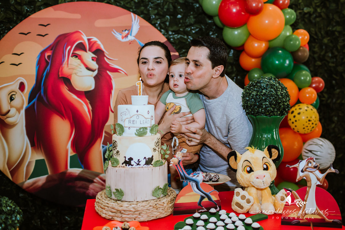 Aniversário Infantil com Tema O Rei Leão, realizado no Buffet No Meio do Mato em Itu - SP