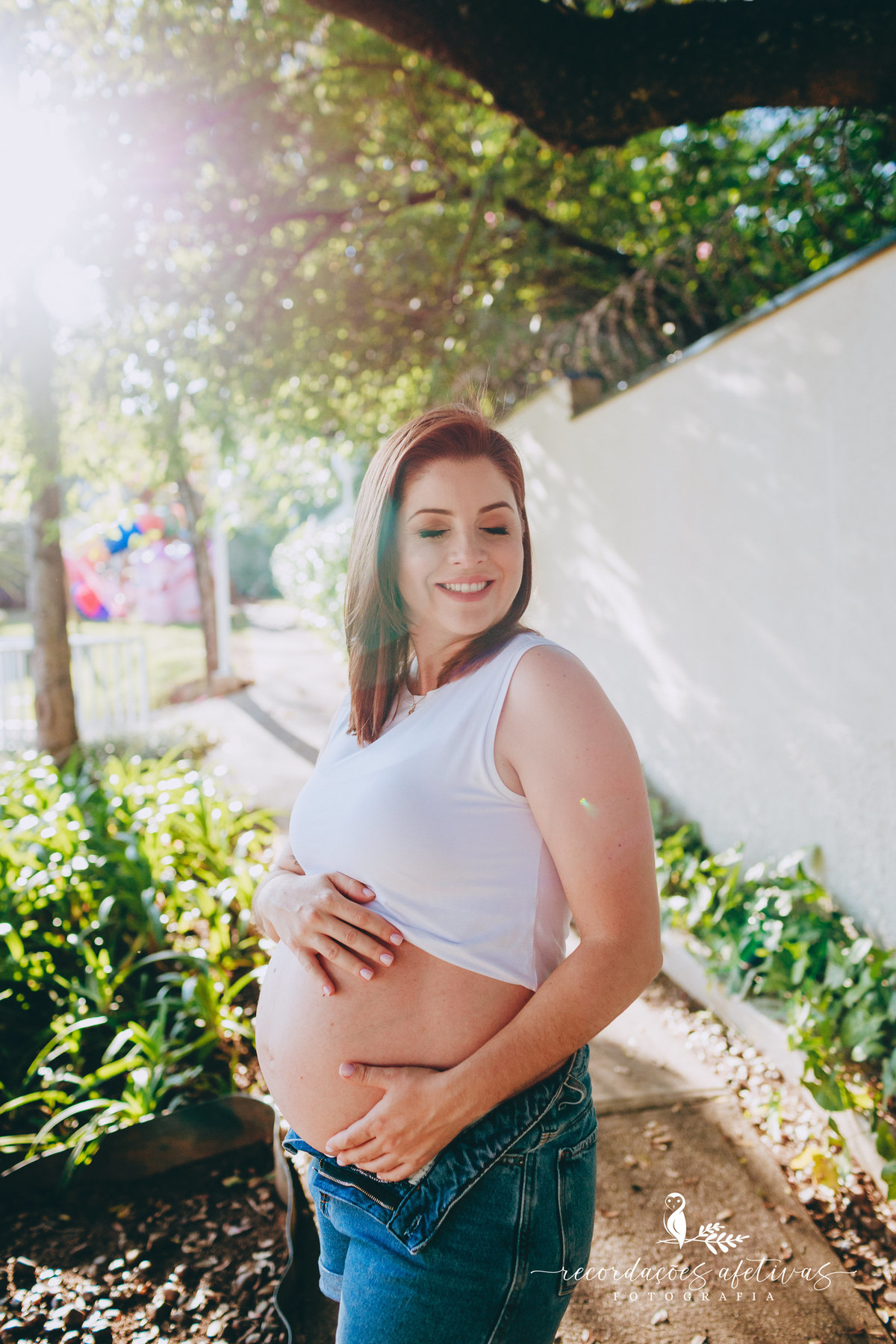 Ensaio Gestante com criança e cachorros realizado em Sorocaba - SP