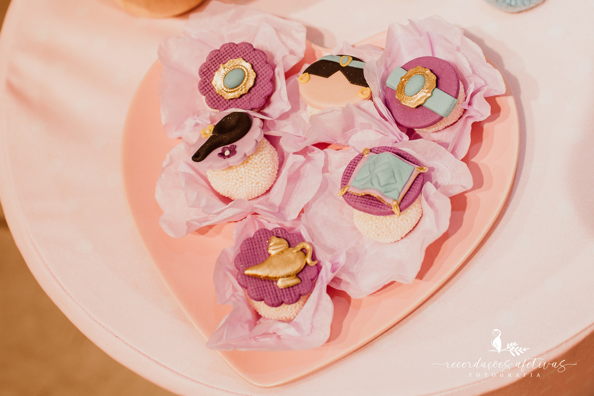 Aniversário de menina com tema Princesas Disney realizado no Buffet Festaria em SP