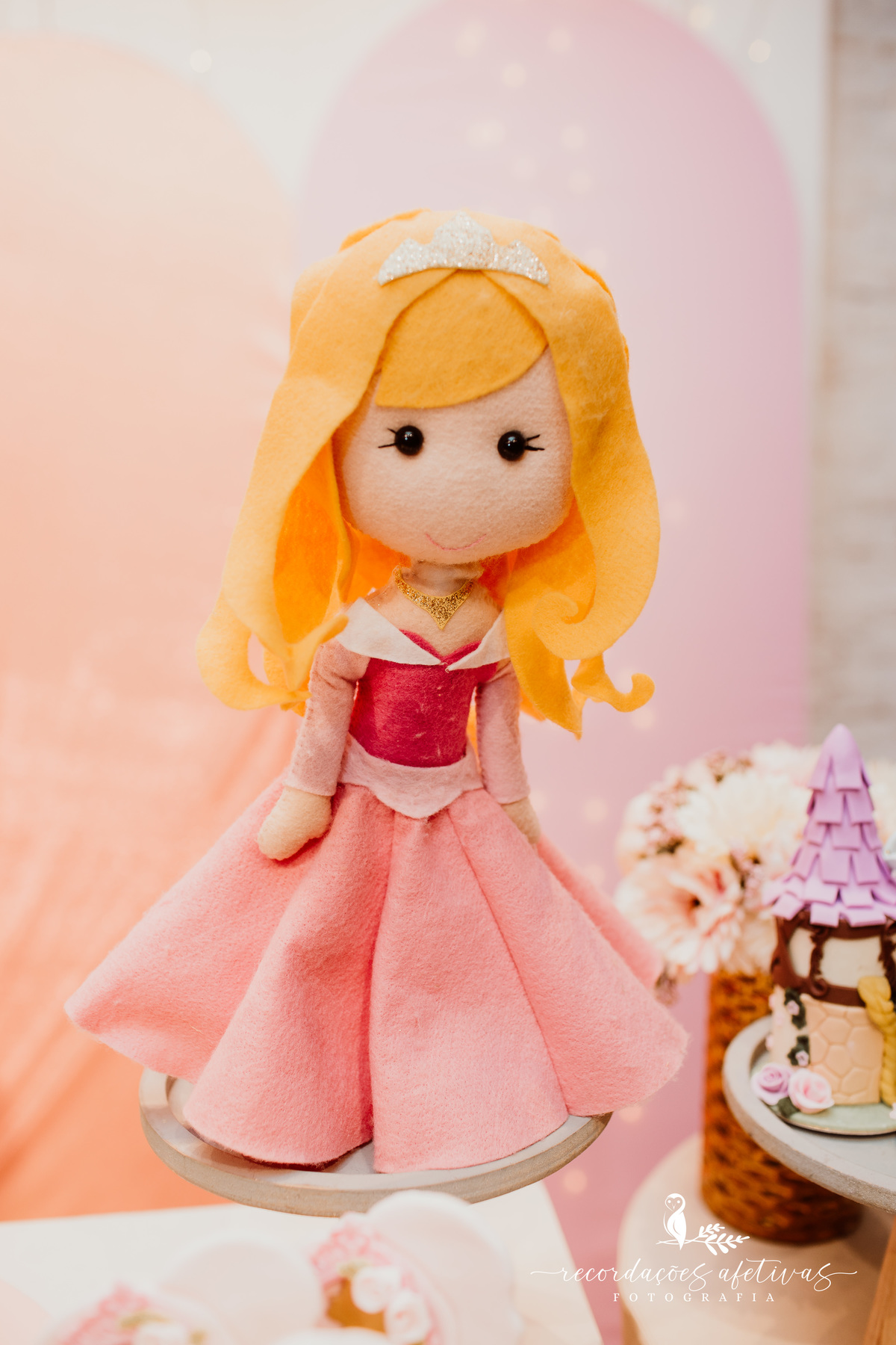 Aniversário de menina com tema Princesas Disney realizado no Buffet Festaria em SP