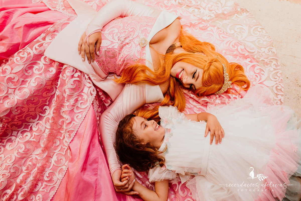 Aniversário de menina com tema Princesas Disney realizado no Buffet Festaria em SP