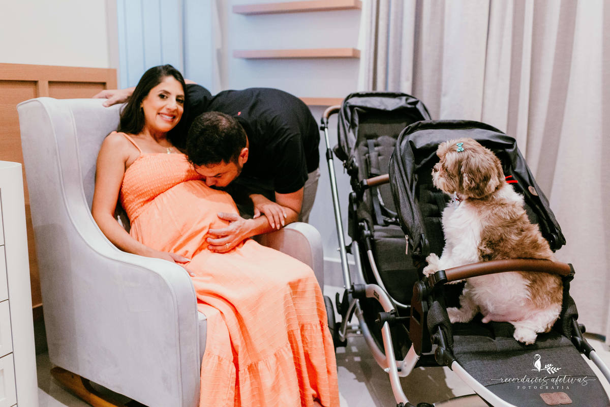 Ensaio Gestante com pet realizado na Fazenda Tucunduva, em Itu - SP