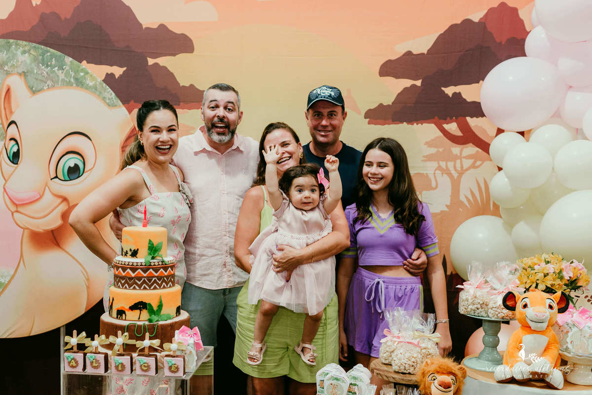 Aniversário 1 Aninho com tema O Rei Leão realizado no Buffet Aquarela Park em Sorocaba - SP