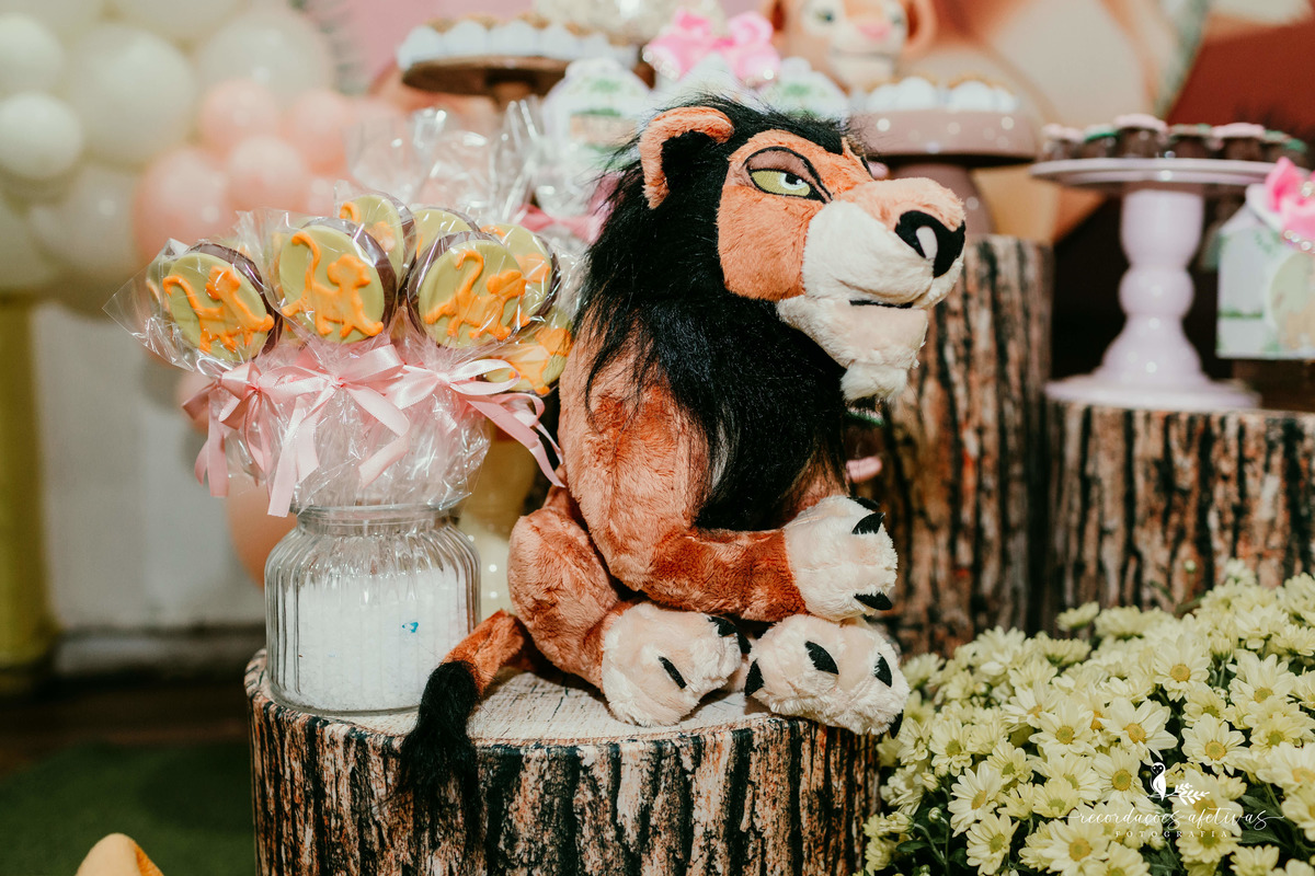 Aniversário 1 Aninho com tema O Rei Leão realizado no Buffet Aquarela Park em Sorocaba - SP