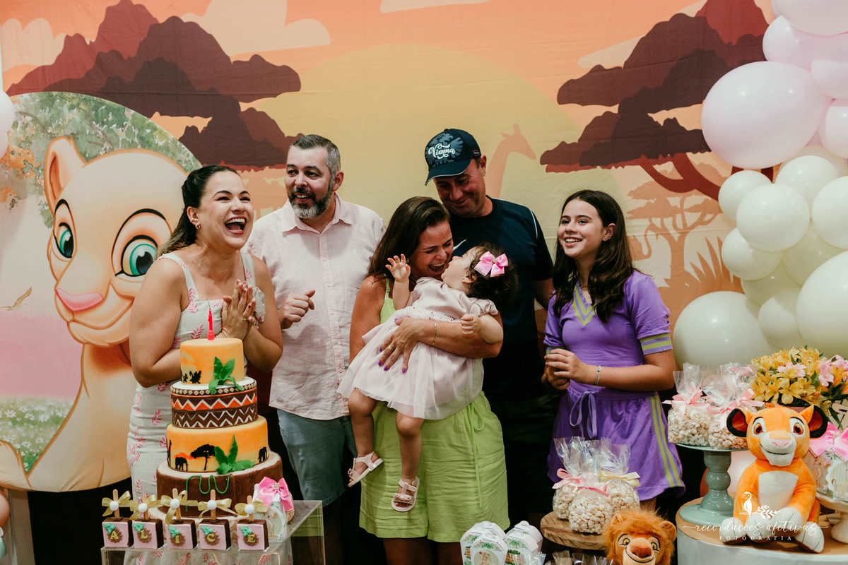 Aniversário 1 Aninho com tema O Rei Leão realizado no Buffet Aquarela Park em Sorocaba - SP