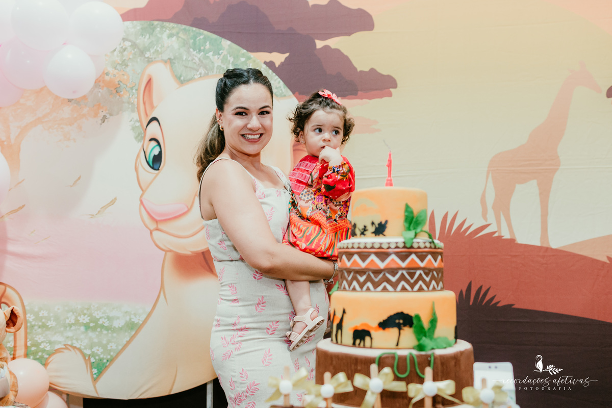 Aniversário 1 Aninho com tema O Rei Leão realizado no Buffet Aquarela Park em Sorocaba - SP