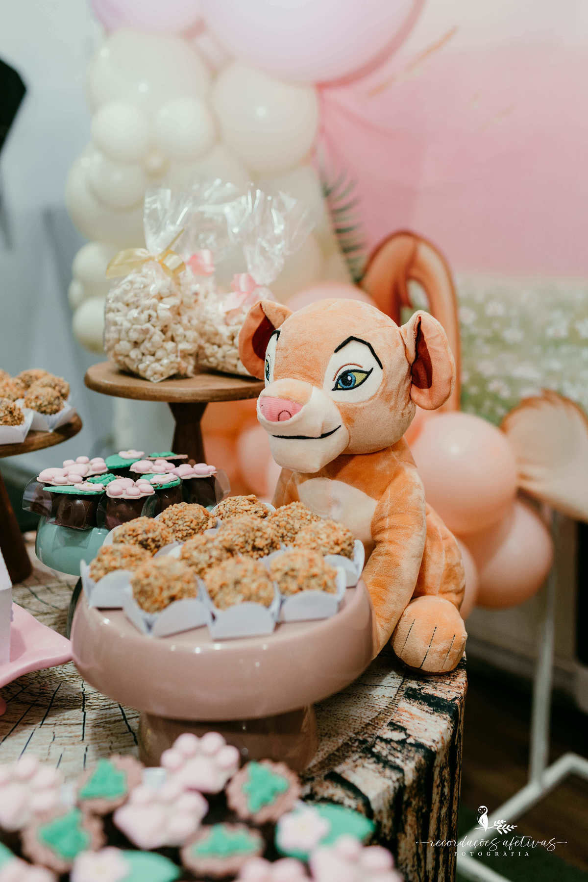 Aniversário 1 Aninho com tema O Rei Leão realizado no Buffet Aquarela Park em Sorocaba - SP