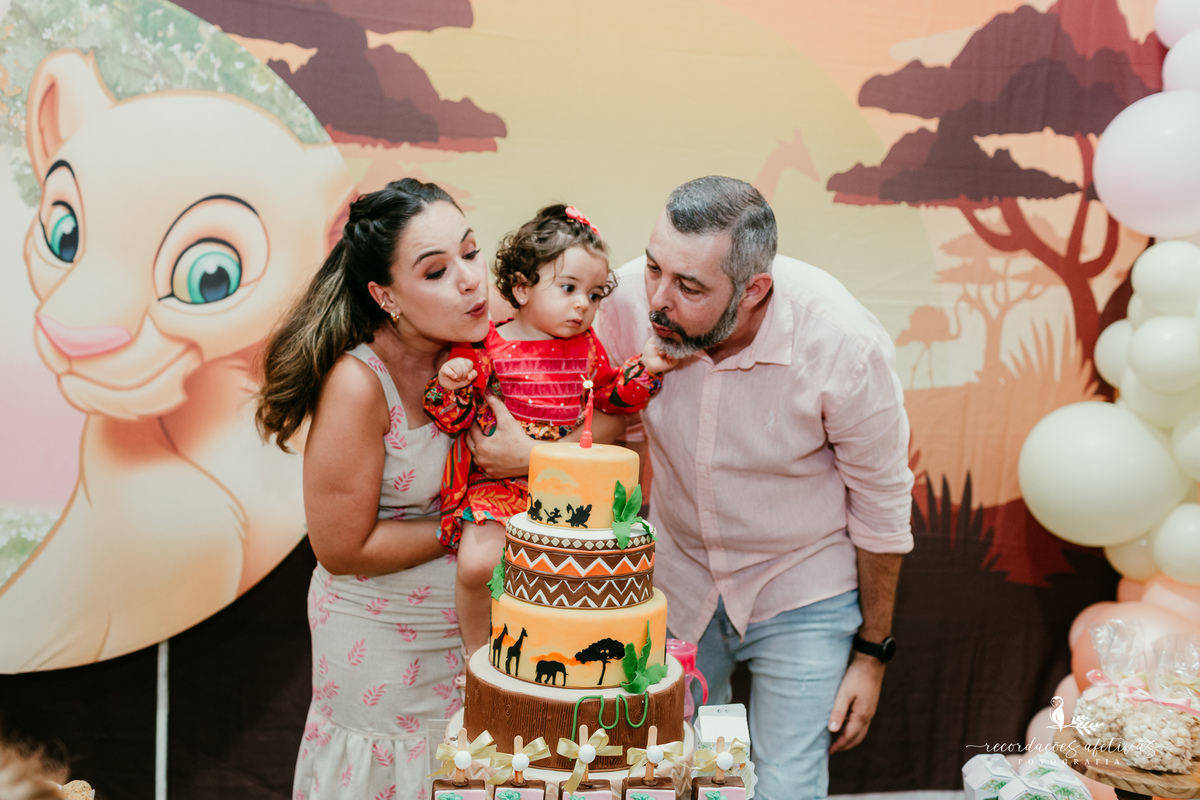 Aniversário 1 Aninho com tema O Rei Leão realizado no Buffet Aquarela Park em Sorocaba - SP
