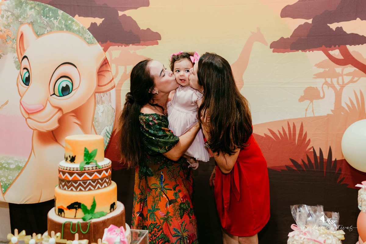 Aniversário 1 Aninho com tema O Rei Leão realizado no Buffet Aquarela Park em Sorocaba - SP