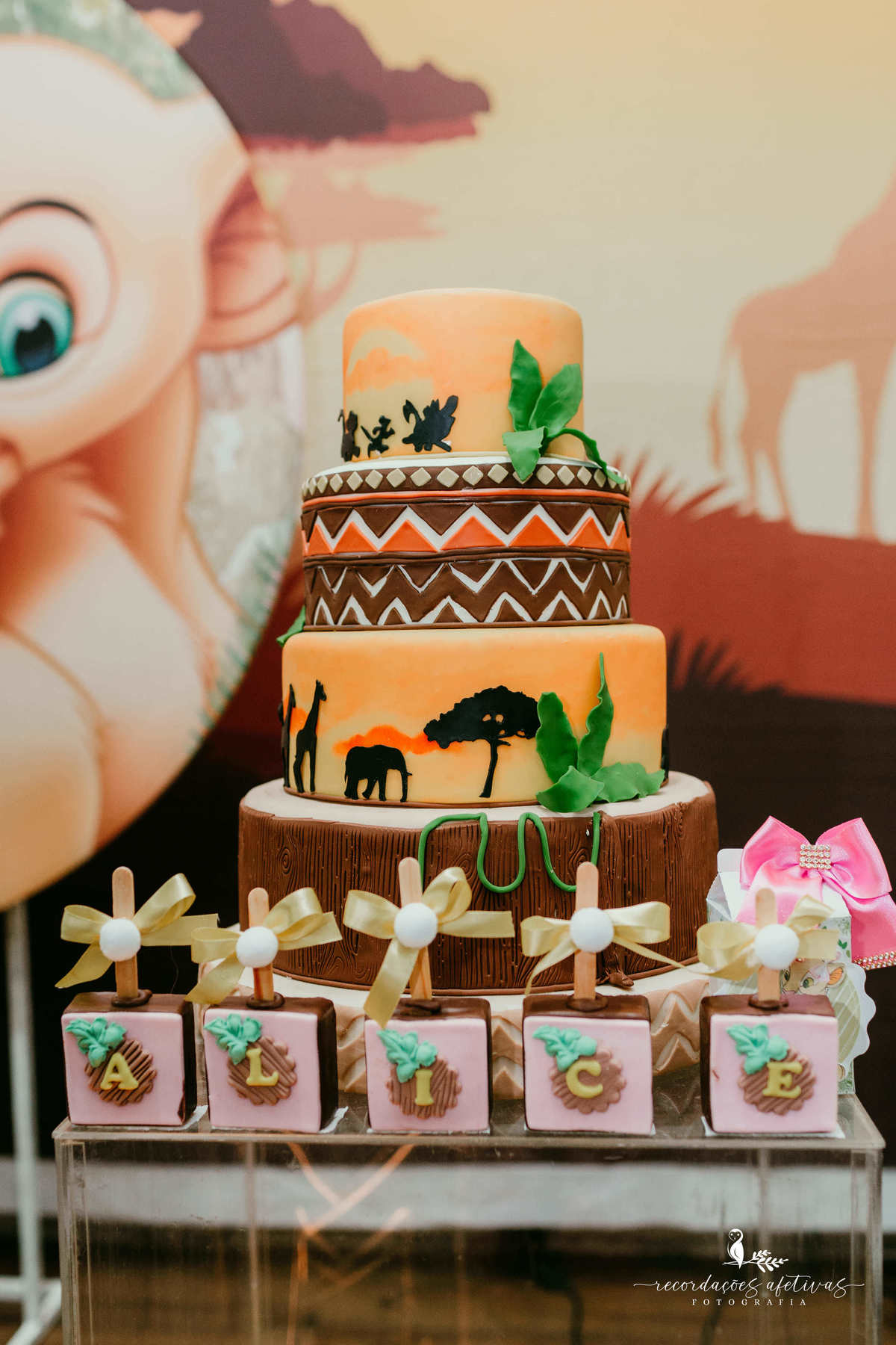 Aniversário 1 Aninho com tema O Rei Leão realizado no Buffet Aquarela Park em Sorocaba - SP