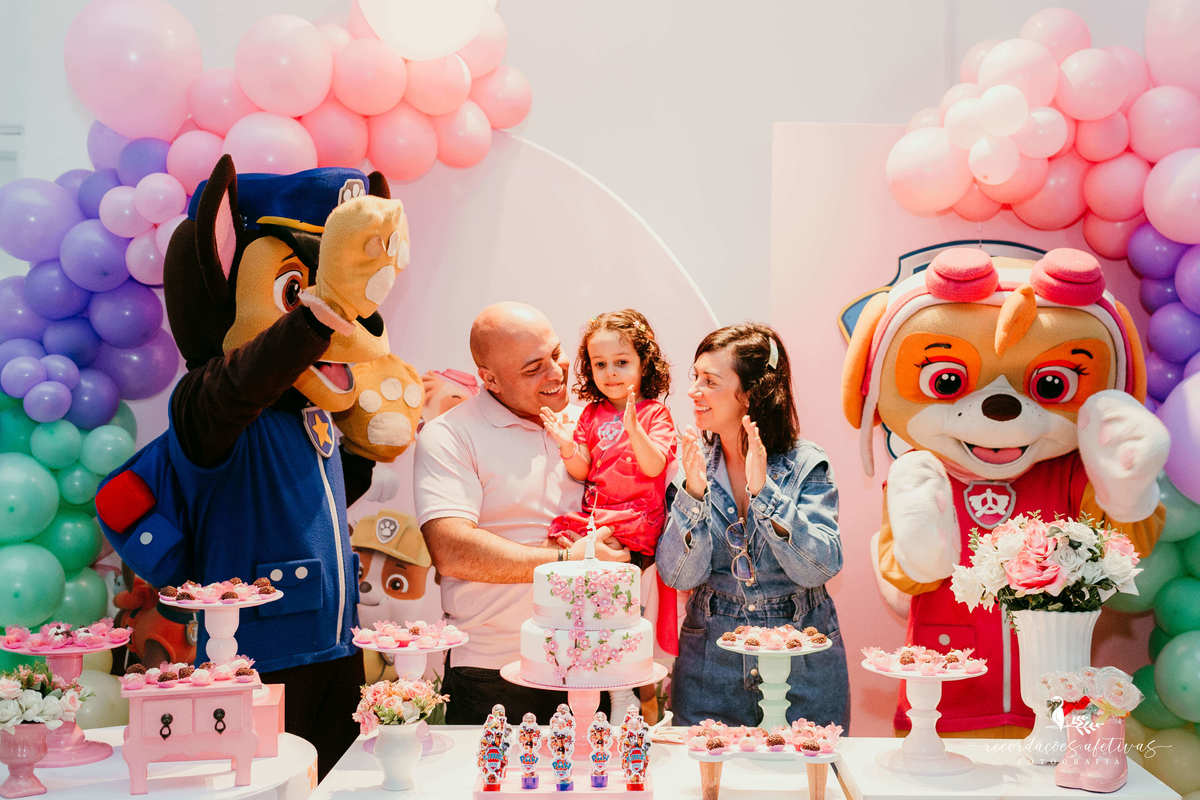 Aniversário Infantil com Tema Patrulha Canina realizado no Buffet Toca do Panda, Jaguaré - SP