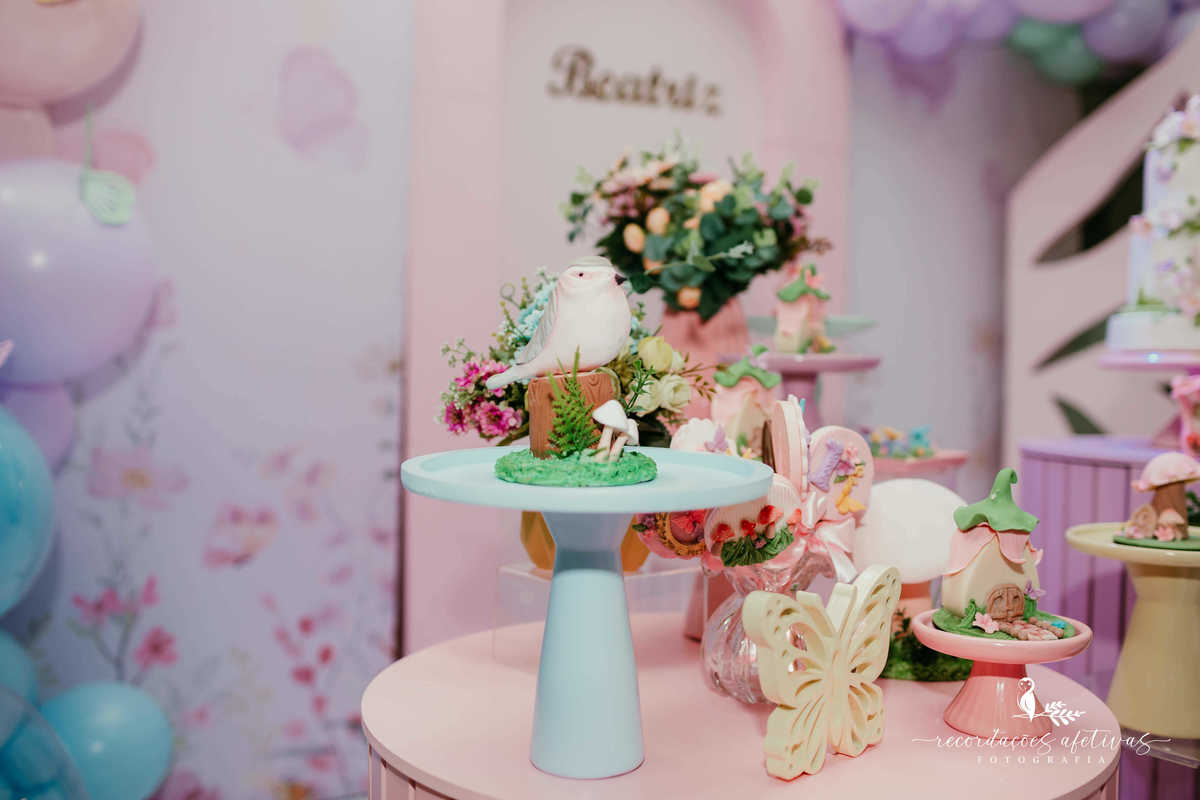 Aniversário 1 Aninho com Tema Jardim Encantado, realizado no Buffet Viva São Roque - SP