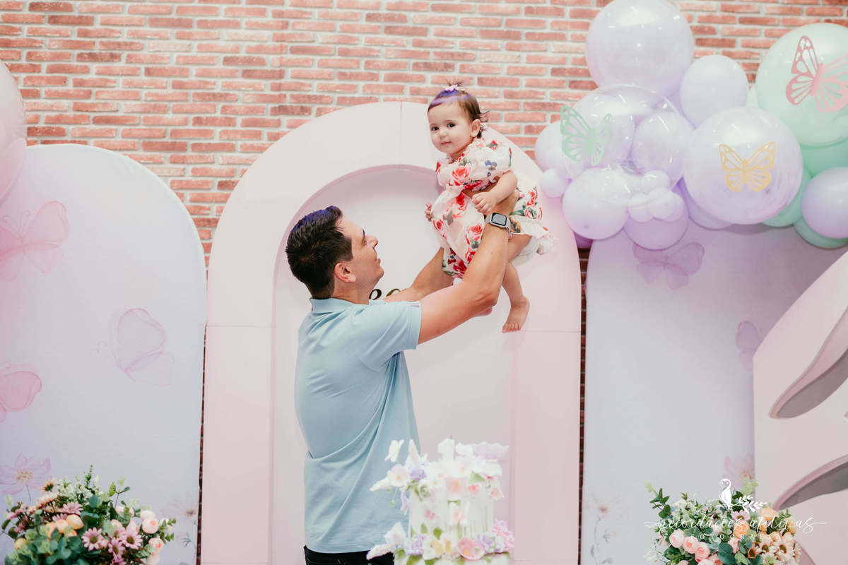 Aniversário 1 Aninho com Tema Jardim Encantado, realizado no Buffet Viva São Roque - SP