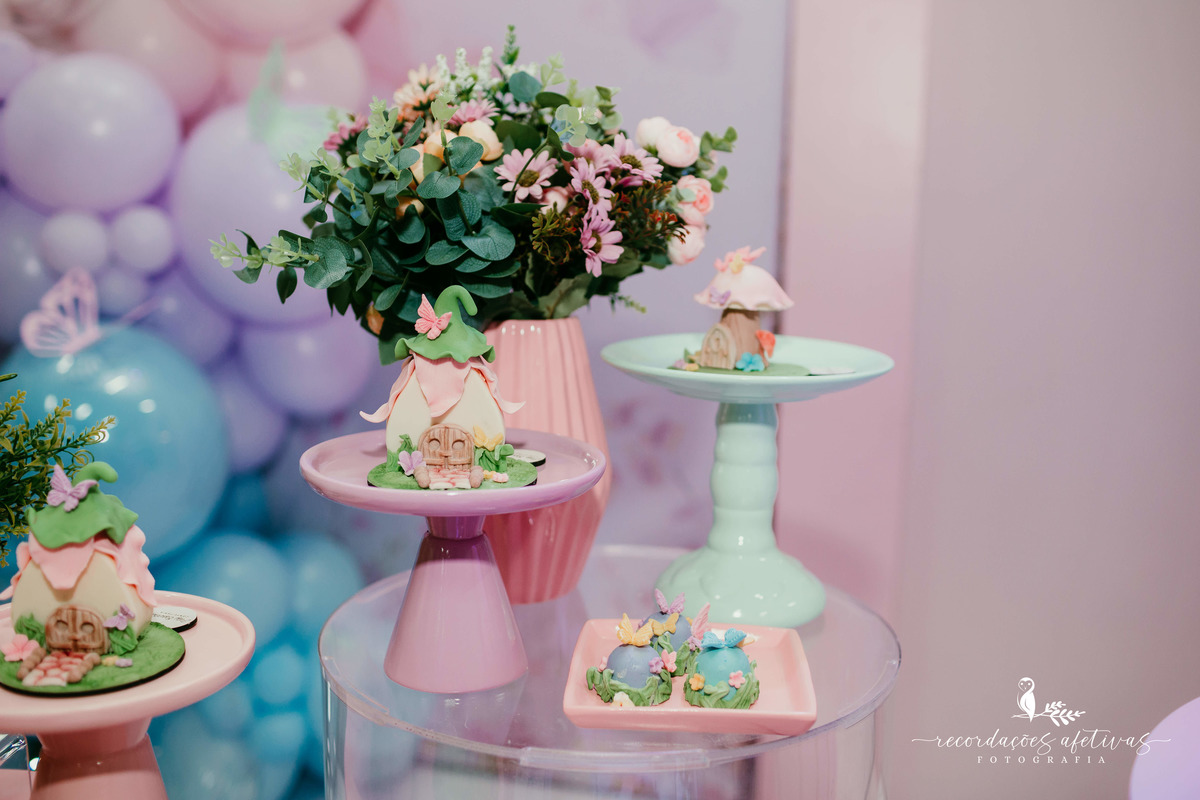Aniversário 1 Aninho com Tema Jardim Encantado, realizado no Buffet Viva São Roque - SP