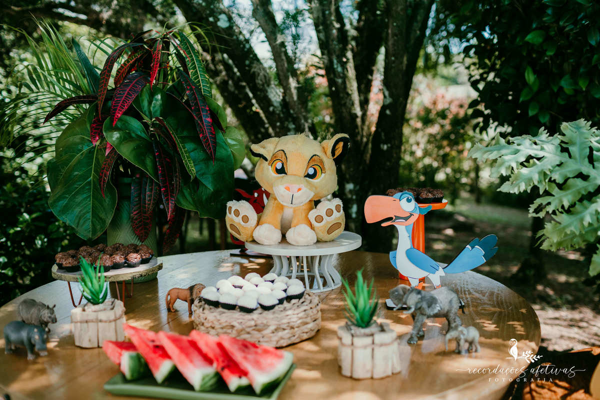 Aniversário Infantil com tema O Rei Leão, realizado no condomínio Terras de São José, em Itu - SP