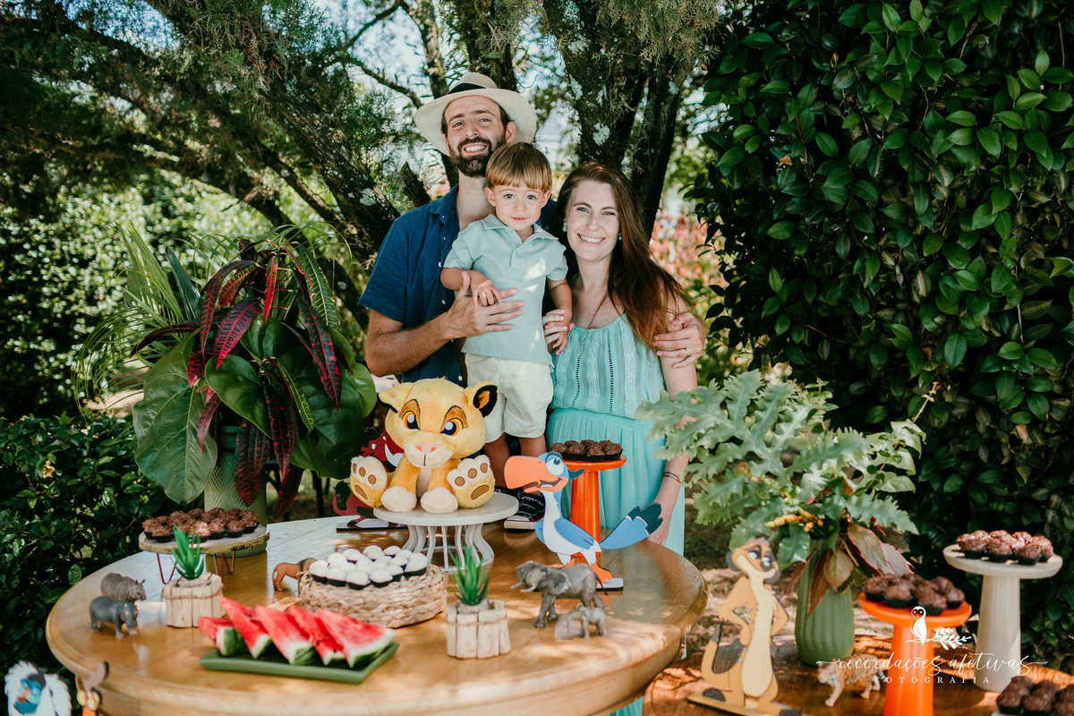 Aniversário Infantil com tema O Rei Leão, realizado no condomínio Terras de São José, em Itu - SP