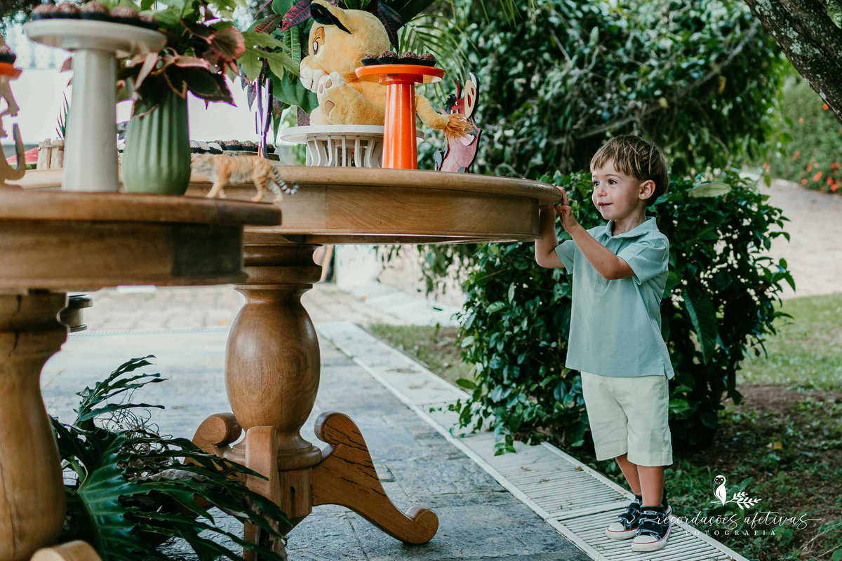 Aniversário Infantil com tema O Rei Leão, realizado no condomínio Terras de São José, em Itu - SP