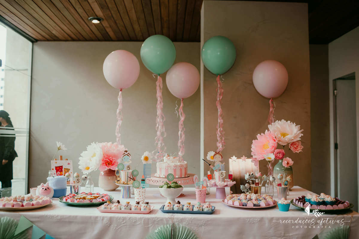 Aniversário Ide Menina com Tema Spa Infantil, realizado no Real Parque, em SP. Show de Mágica com Ulisses Loddy e Spa com Pink Party Brasil