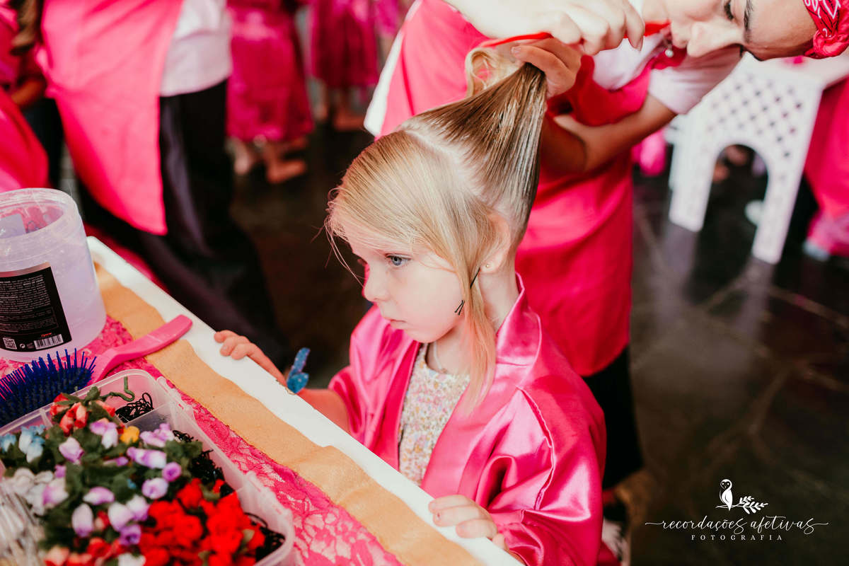 Aniversário Ide Menina com Tema Spa Infantil, realizado no Real Parque, em SP. Show de Mágica com Ulisses Loddy e Spa com Pink Party Brasil