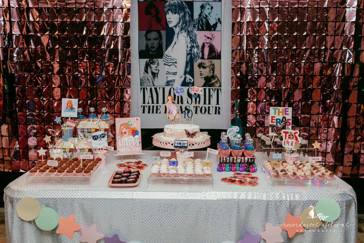 Aniversário com tema Taylor Swift realizado no Jardins - SP