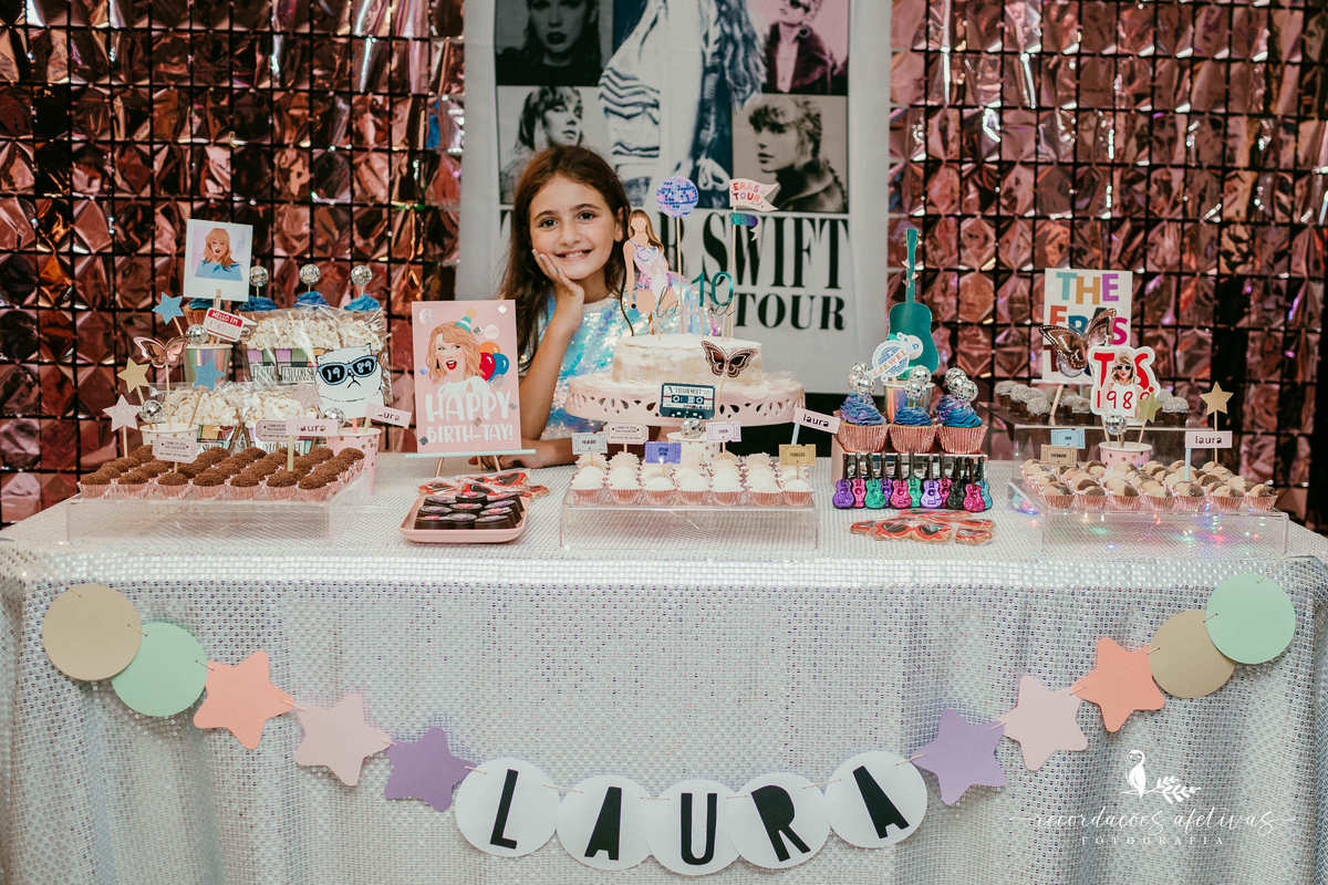 Aniversário com tema Taylor Swift realizado no Jardins - SP