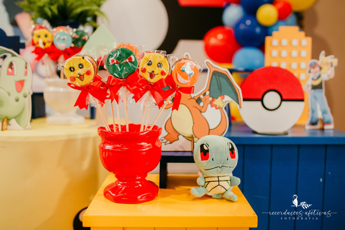 Aniversário de Menino com Tema Pokemon realizado no Buffet no Meio do Mato, em Itu - SP
