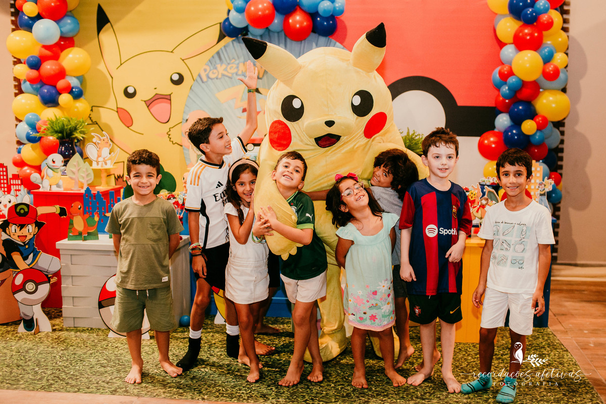 Aniversário de Menino com Tema Pokemon realizado no Buffet no Meio do Mato, em Itu - SP