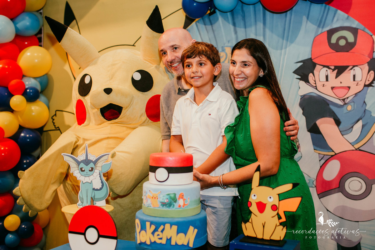 Aniversário de Menino com Tema Pokemon realizado no Buffet no Meio do Mato, em Itu - SP