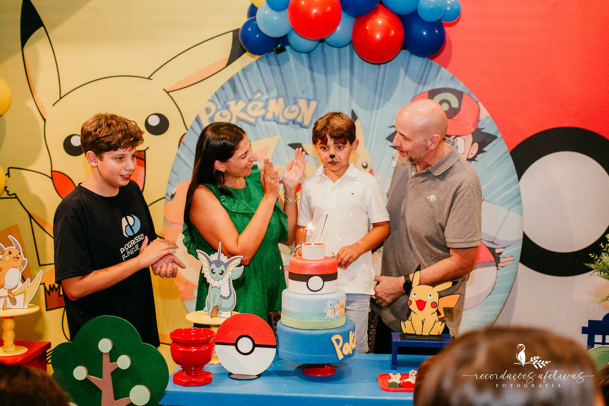 Aniversário de Menino com Tema Pokemon realizado no Buffet no Meio do Mato, em Itu - SP