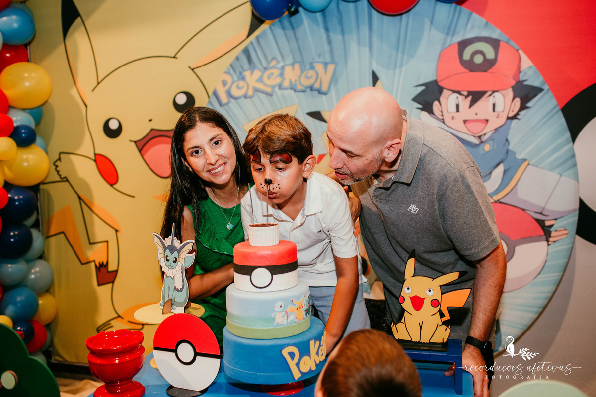 Aniversário de Menino com Tema Pokemon realizado no Buffet no Meio do Mato, em Itu - SP