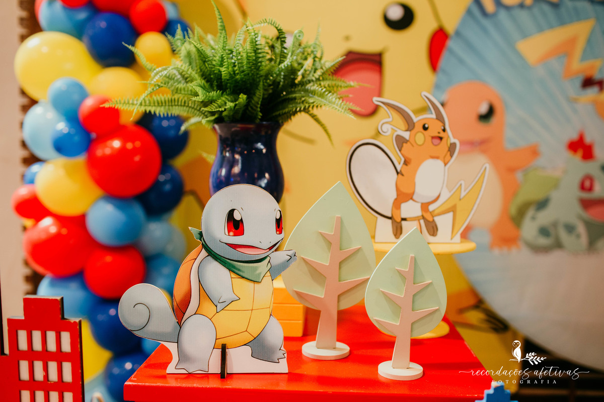 Aniversário de Menino com Tema Pokemon realizado no Buffet no Meio do Mato, em Itu - SP