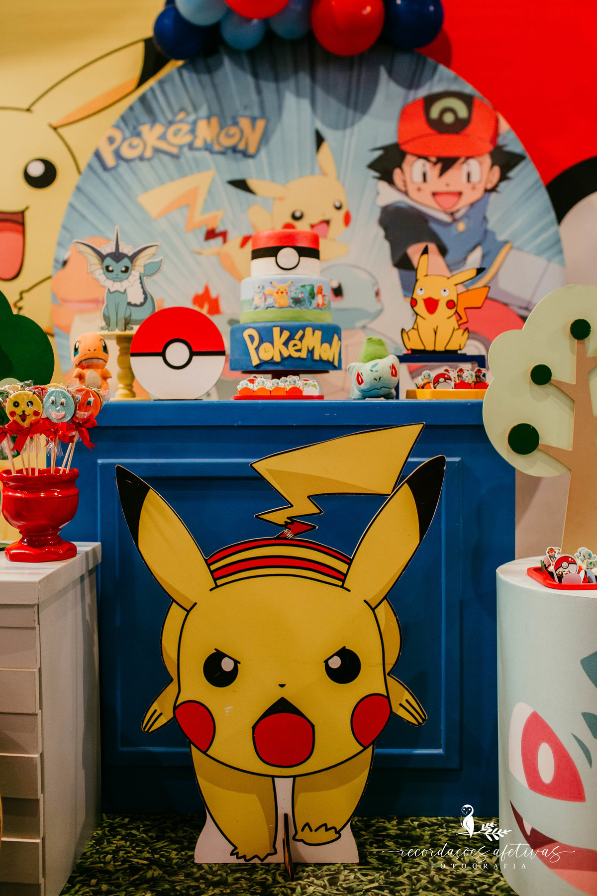 Aniversário de Menino com Tema Pokemon realizado no Buffet no Meio do Mato, em Itu - SP