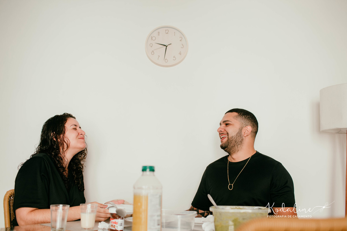 Casamento Civil realizado em Sorocaba - SP com ensaio do casal realizado em casa, junto com seus gatinhos de estimação