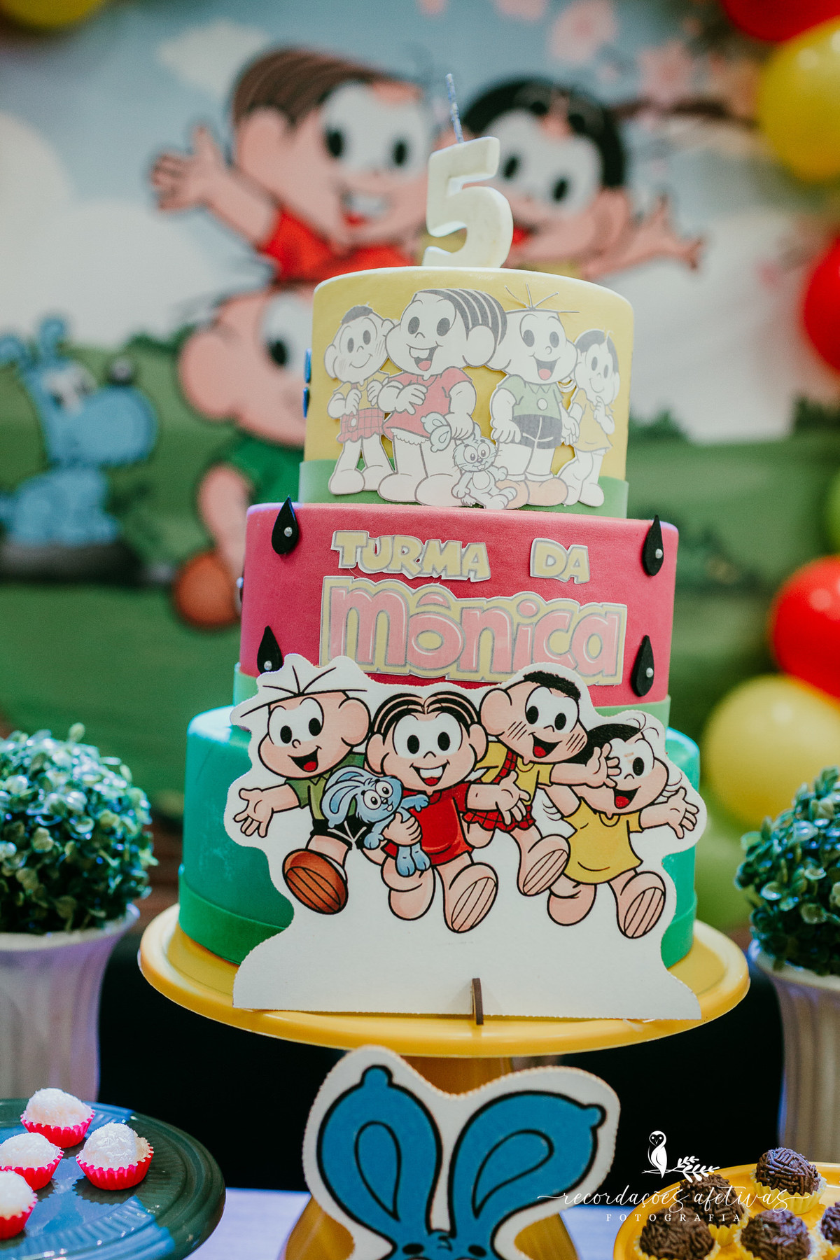 Aniversário Menina e Menino com tema Turma da Mônica, realizado no Buffet Viva São Roque - SP