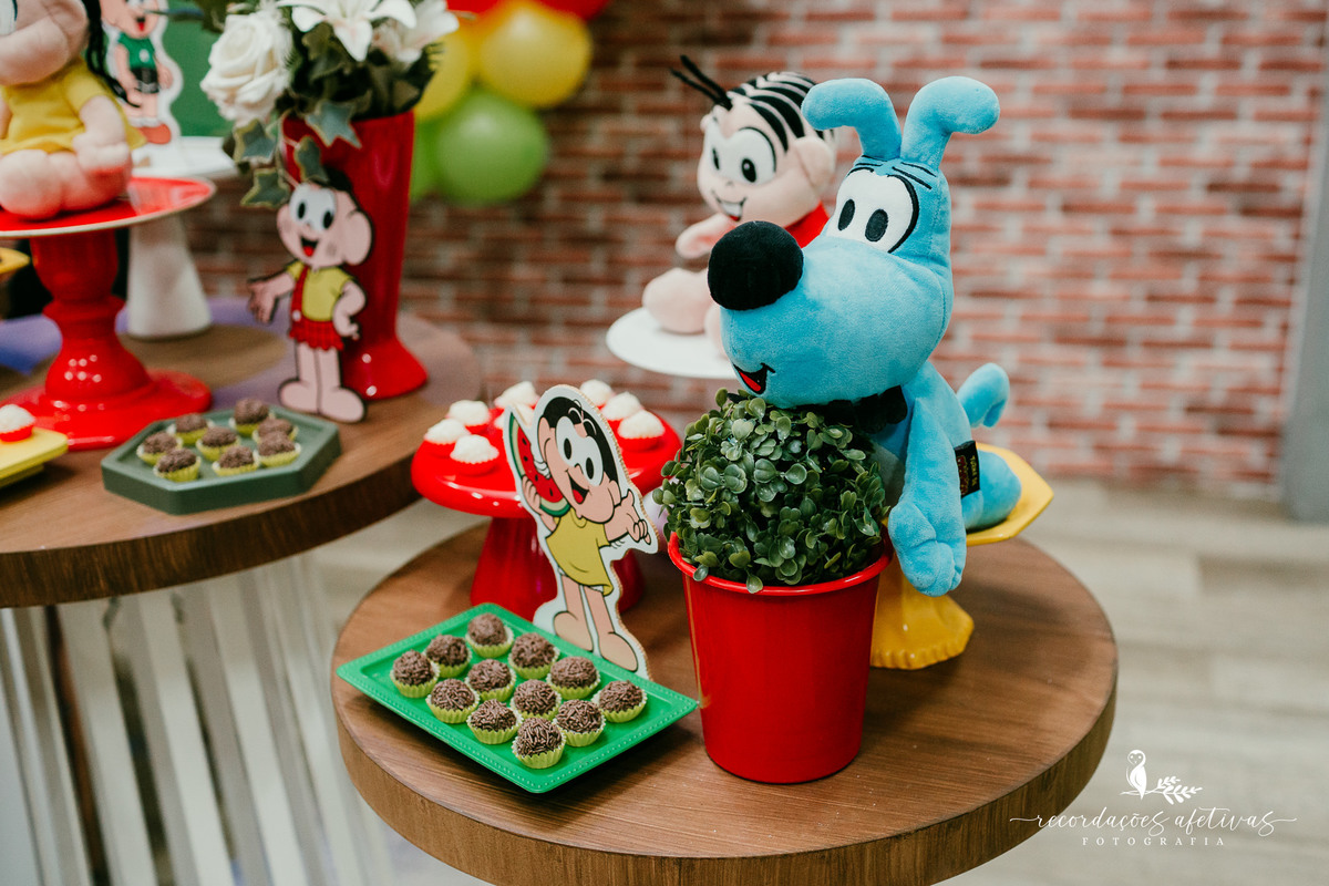 Aniversário Menina e Menino com tema Turma da Mônica, realizado no Buffet Viva São Roque - SP