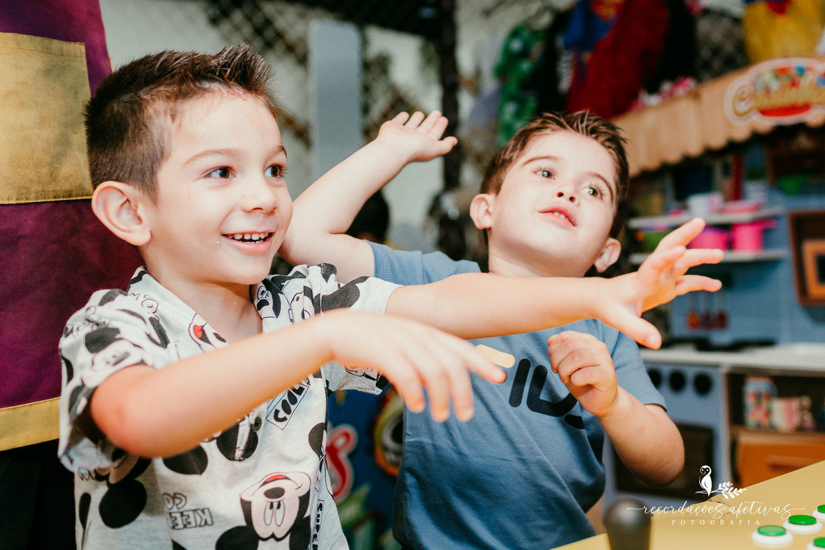 Aniversário Menina e Menino com tema Turma da Mônica, realizado no Buffet Viva São Roque