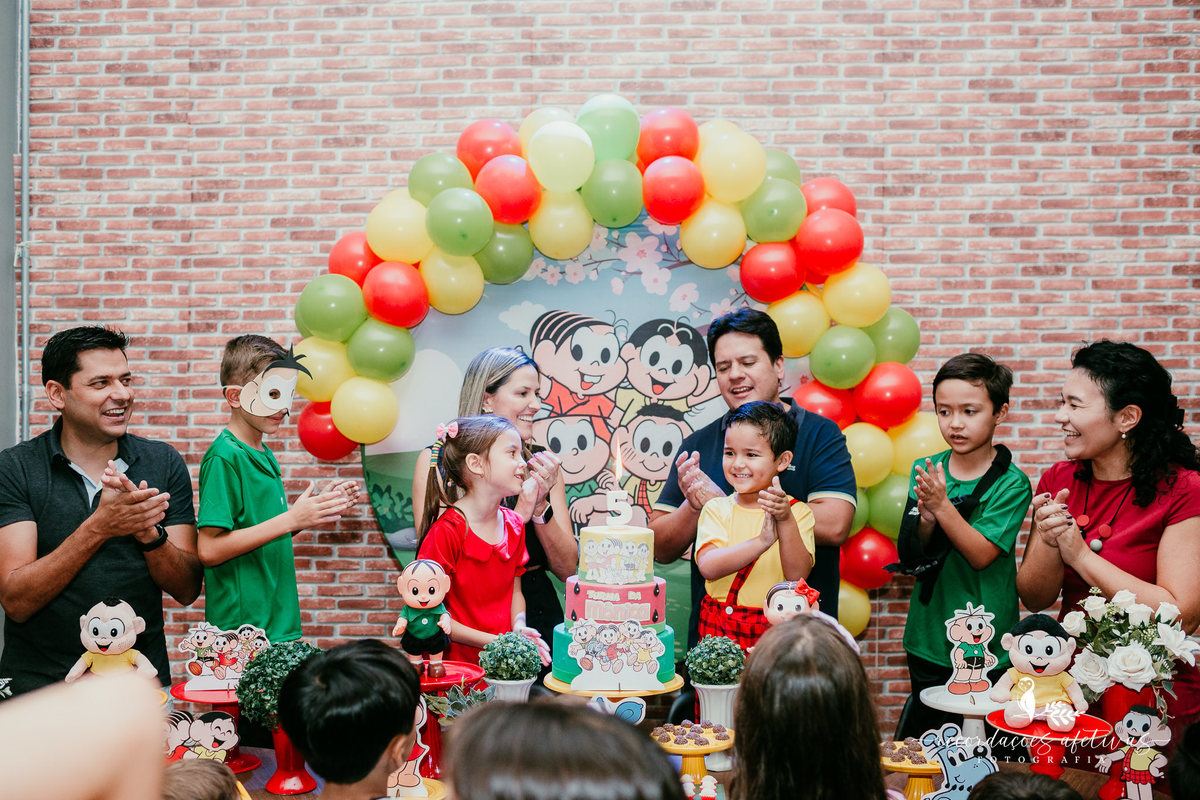 Aniversário Menina e Menino com tema Turma da Mônica, realizado no Buffet Viva São Roque