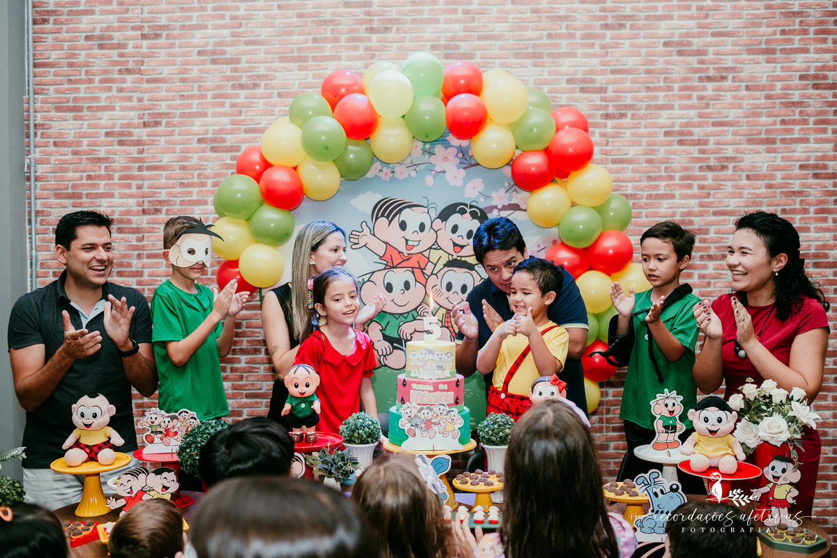Aniversário Menina e Menino com tema Turma da Mônica, realizado no Buffet Viva São Roque